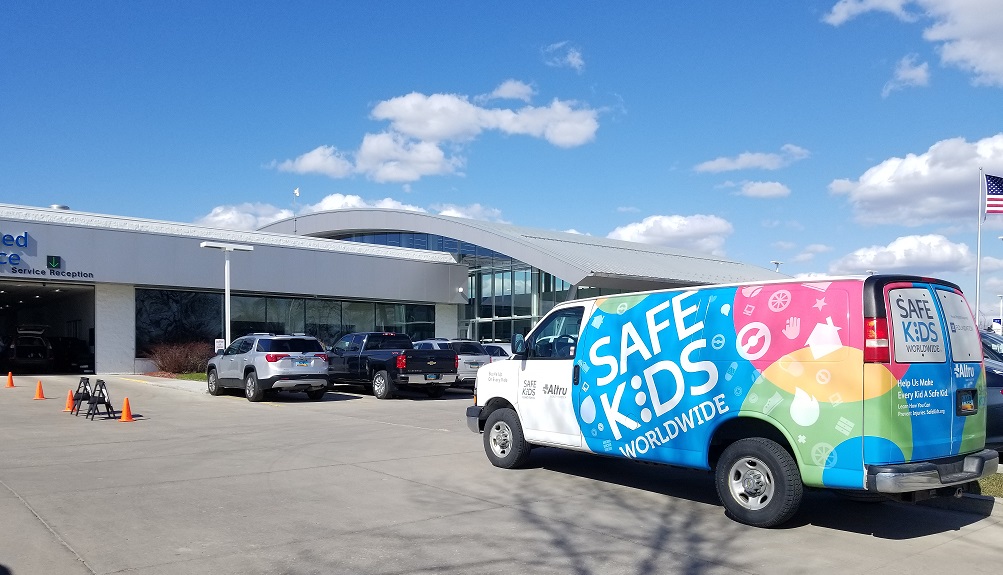 Safe Kids van at Rydell's